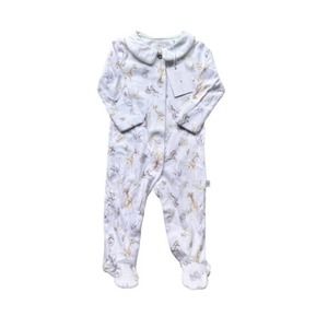 Little Wren Little Savannah African Animal Pattern Sleepsuit Sz 3-6 months